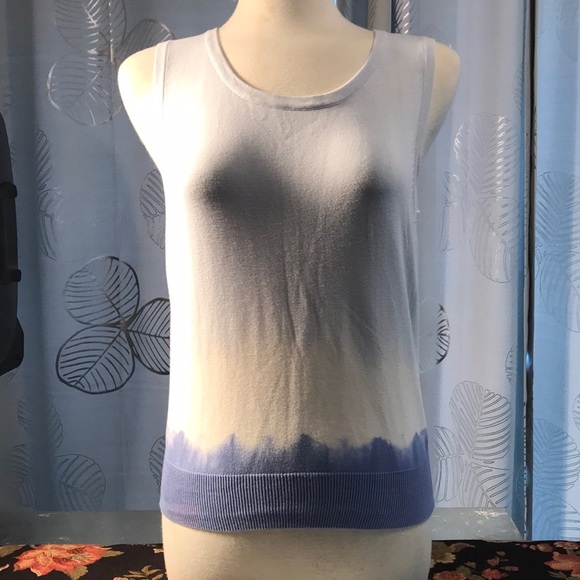 JEANNE PIERRE CARDIGAN TANK COTTON SWEATER SET LRG - Picture 2 of 6